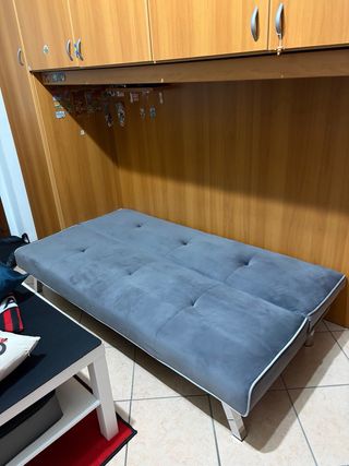 Divano letto click clack grigio perfetto