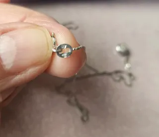 Colgante oro blanco y brillante