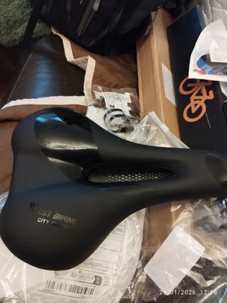 Sillin de bicicleta de gel y foam