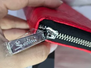 Cartera Sodini Roja Texturizada