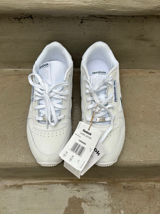 Reebok Classic Unisex Blancas y azul - talla 36