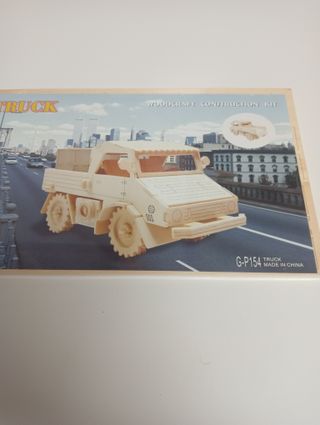 Maqueta Camión Madera Infantil+ RECORTABLE BARCO