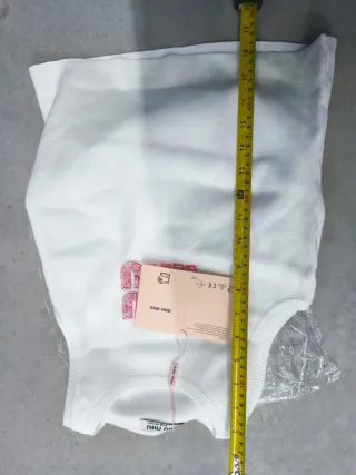 Camiseta Miu Miu Talla Única Blanca