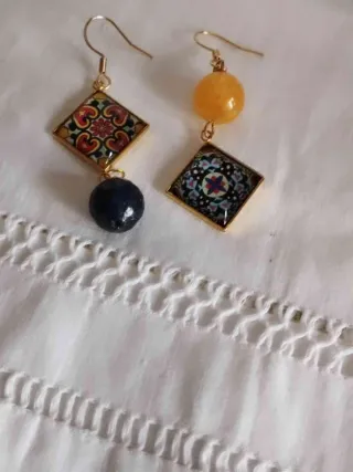 Parure gioielli oro e multicolor