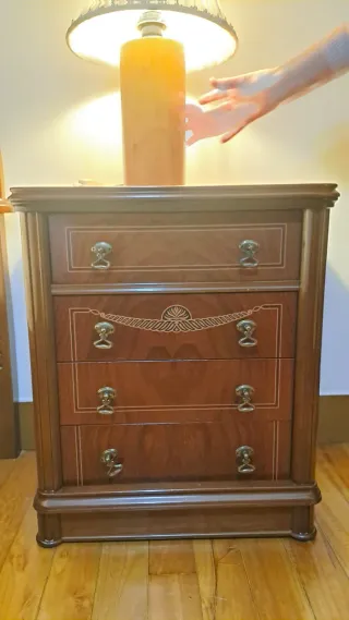 Conjunto dormitorio antiguo madera