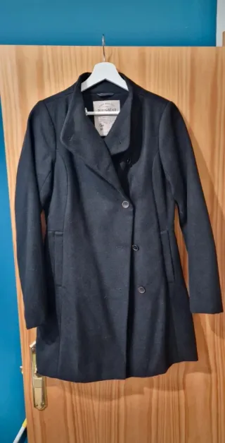 Parka Pull&Bear Negra Talla M