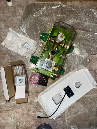 Válvula mezcladora de agua.