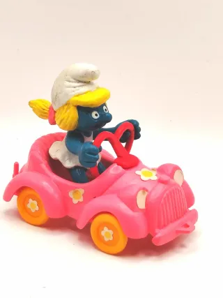 Puffetta con auto originale Puffi