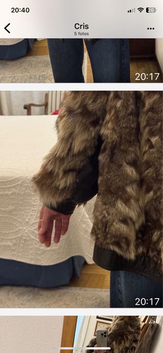 Chaquetón de pelo sintético