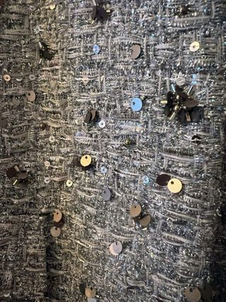 Chaqueta Zara corta plata lentejuelas