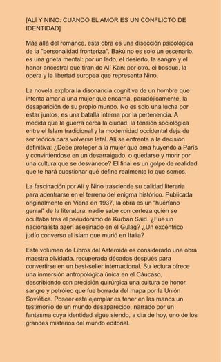 Alí y Nino (Spanish Edition)