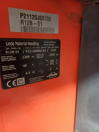 Carretilla elevadora Linde R12