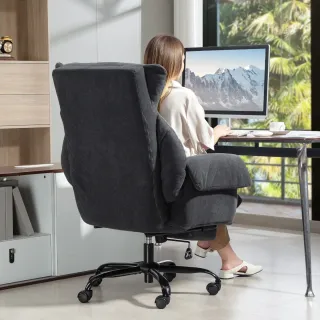 Silla de Oficina Reclinable con Reposapiés