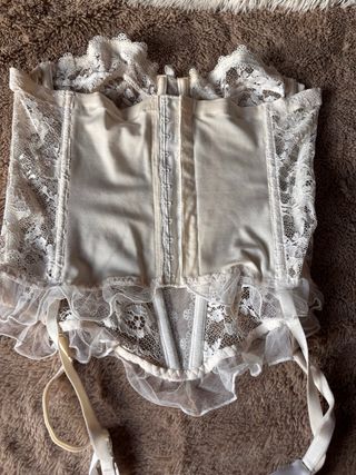 Corpiño Maison Lejaby encaje beige/blanco