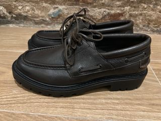 Zapatos náuticos Zara piel marrón - Talla 42