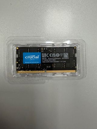 Memoria RAM Crucial 16GB DDR5 SODIMM 5600MHz CL46