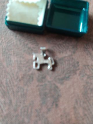 Colgante de plata 925 fíbula caballo ibero