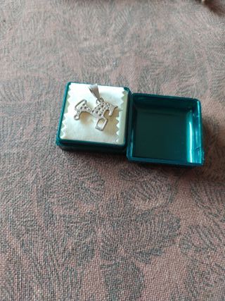 Colgante de plata 925 fíbula caballo ibero