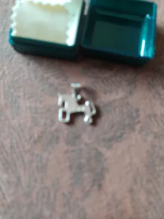 Colgante de plata 925 fíbula caballo ibero