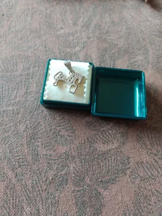 Colgante de plata 925 fíbula caballo ibero