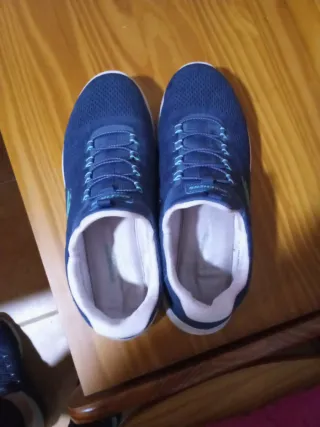Deportivas Skechers Azul y Blanco