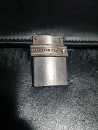 Maletín Montblanc Negro Piel