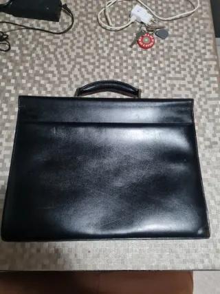 Maletín Montblanc Negro Piel