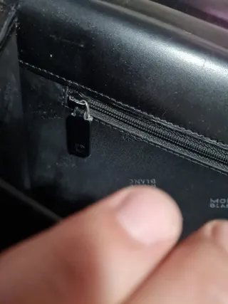 Maletín Montblanc Negro Piel