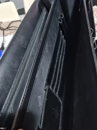 Maletín Montblanc Negro Piel