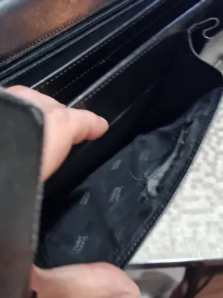 Maletín Montblanc Negro Piel