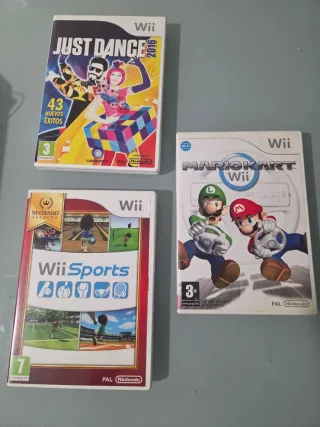 Pacchetto Giochi Wii: Mario Kart, Just Dance, Wii Sport