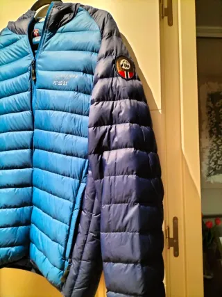 Cazadora acolchada hombre azul