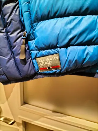 Cazadora acolchada hombre azul