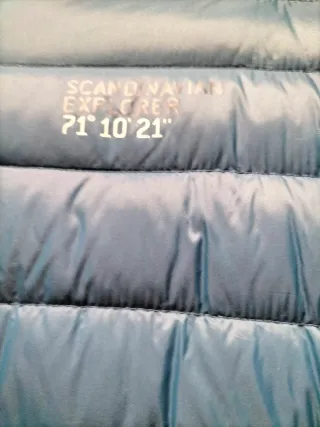 Cazadora acolchada hombre azul