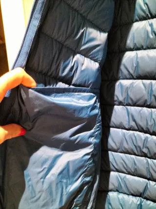 Cazadora acolchada hombre azul