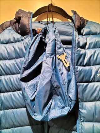 Cazadora acolchada hombre azul