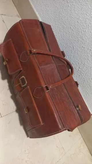 Maleta de cuero vintage