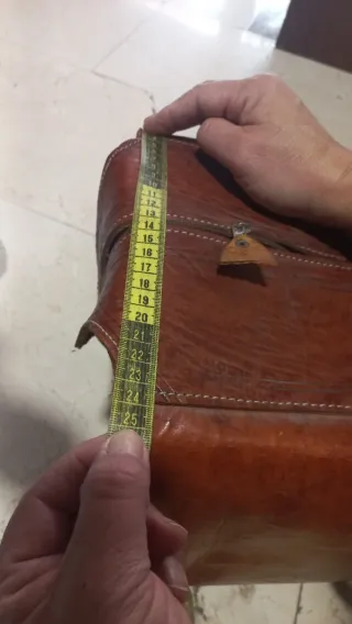 Maleta de cuero vintage