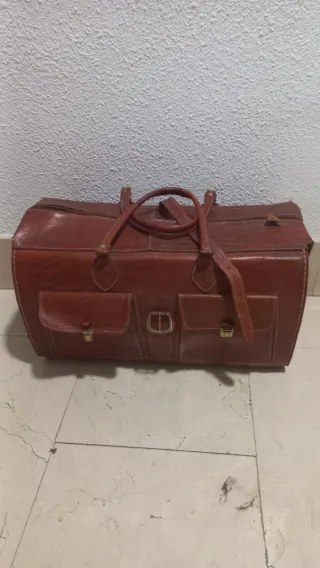Maleta de cuero vintage