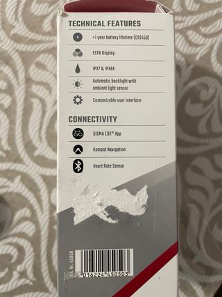 SIGMA EOX VIEW 1300 Cuentakilómetros E-Bike Naveg