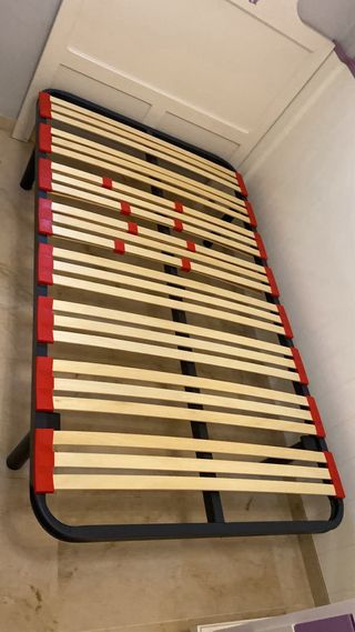 Somier de madera y metal 105x180