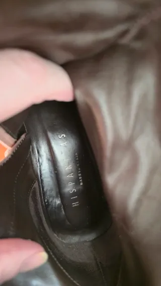 Botines Hispanitas Beige Tacon