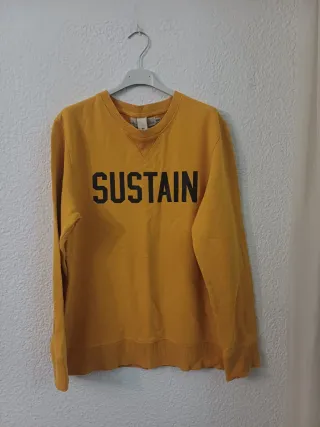 Sudadera mostaza hombre