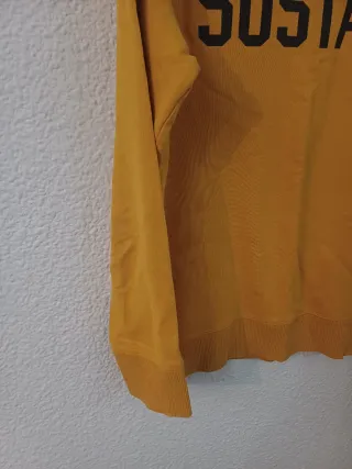 Sudadera mostaza hombre