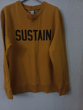 Sudadera mostaza hombre