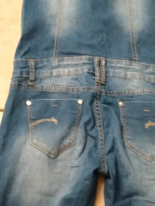 Salopette jeans donna blu