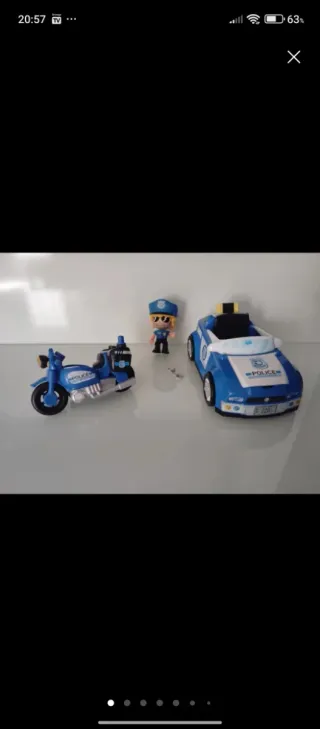 Juego Pin y Pon Policía