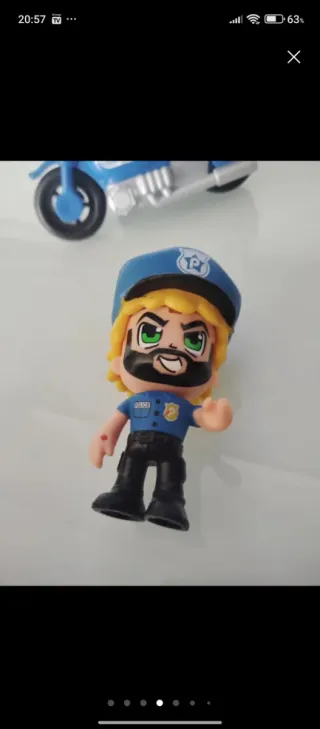 Juego Pin y Pon Policía