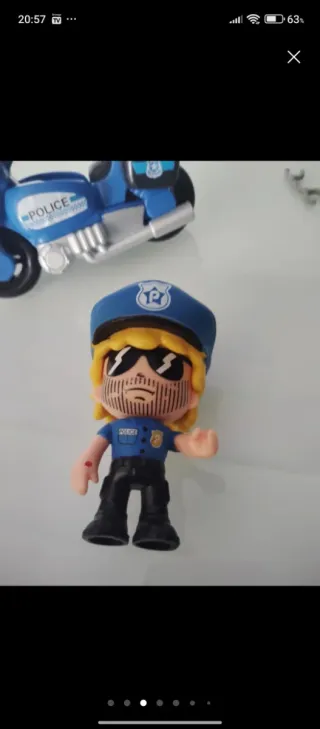 Juego Pin y Pon Policía