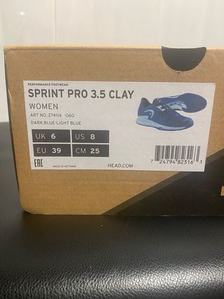 Zapatillas TENIS HEAD sin estrenar Talla EU 39